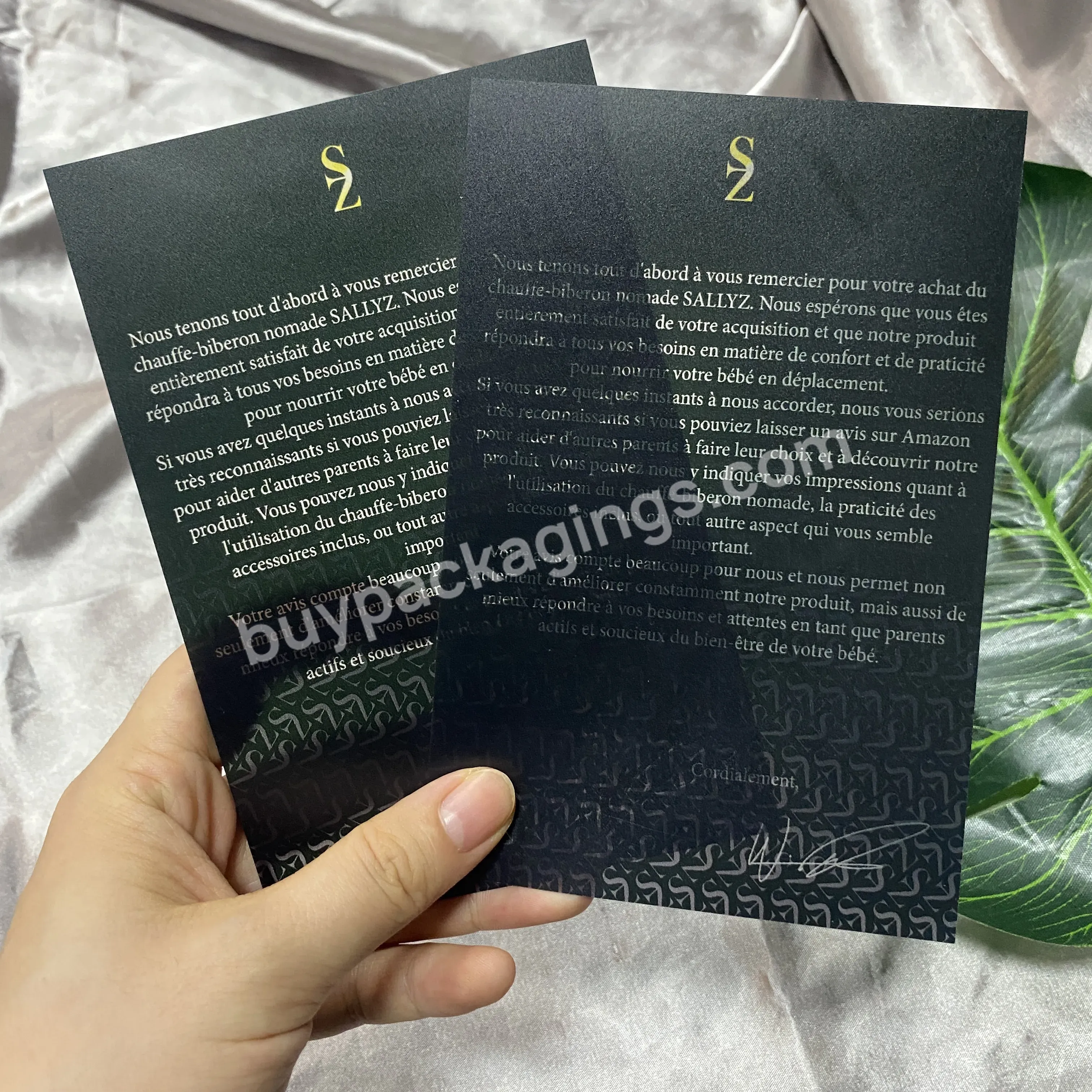 Customized Printed Logo Luxury Plastic Clear Pvc Transparent Business Card