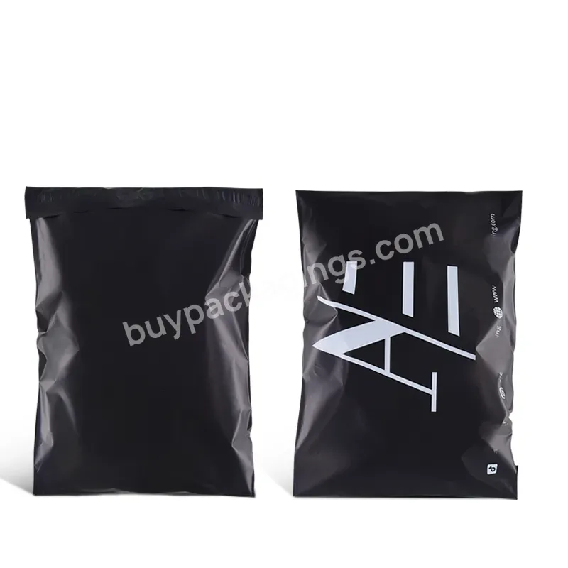 Customized Printed Logo Matt Black Plastic Mailing Envelope Packaging Shipping Postal Bags For Clothing - Buy Mailing Bags Black,Shipping Clothing Bags,Plastic Mailing Envelope Packaging Bags.