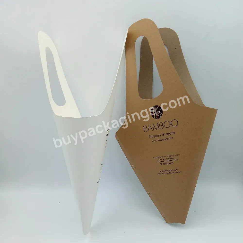 Customized Printed Promotional Craft Paper Manufacture Flower Bouquets Sleeves