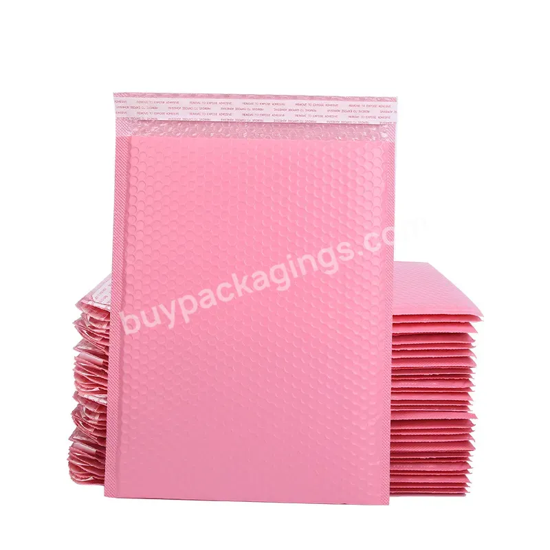 Customized Printed Red Green Pink Purple Silver Rose Gold Metallic Foil Poly Packaging Bag Padded Envelopes Bubble Mailers