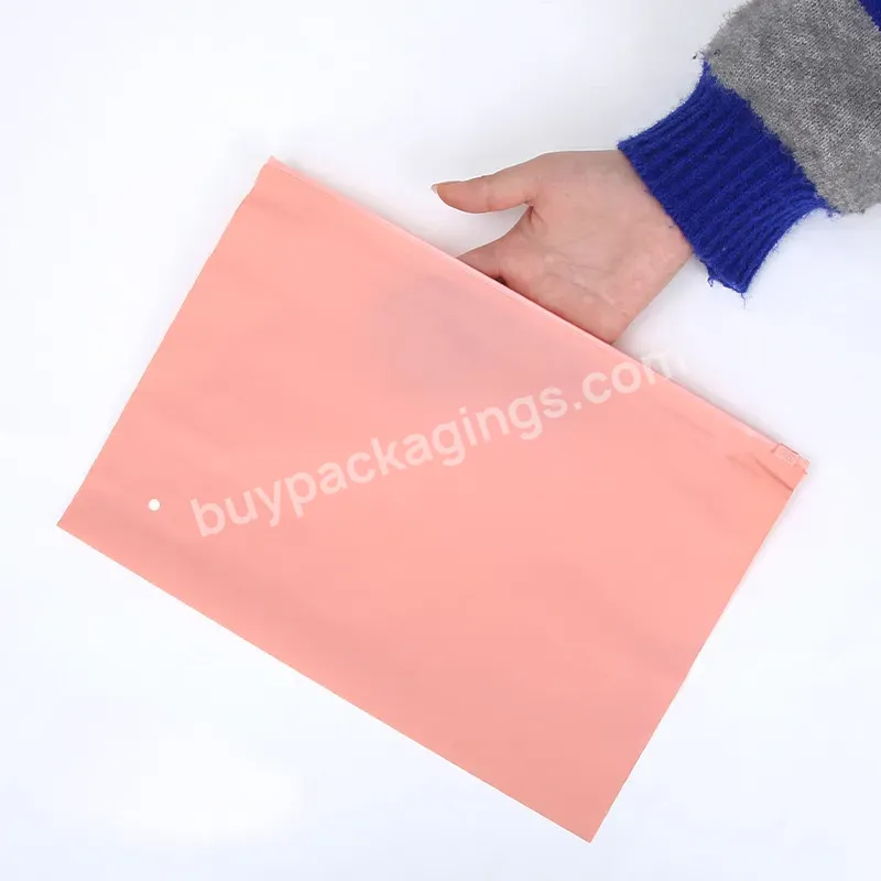 Customized Printed Small Size Underwear Color Zip Lock Clothing Packaging Plastic Bags With Logo