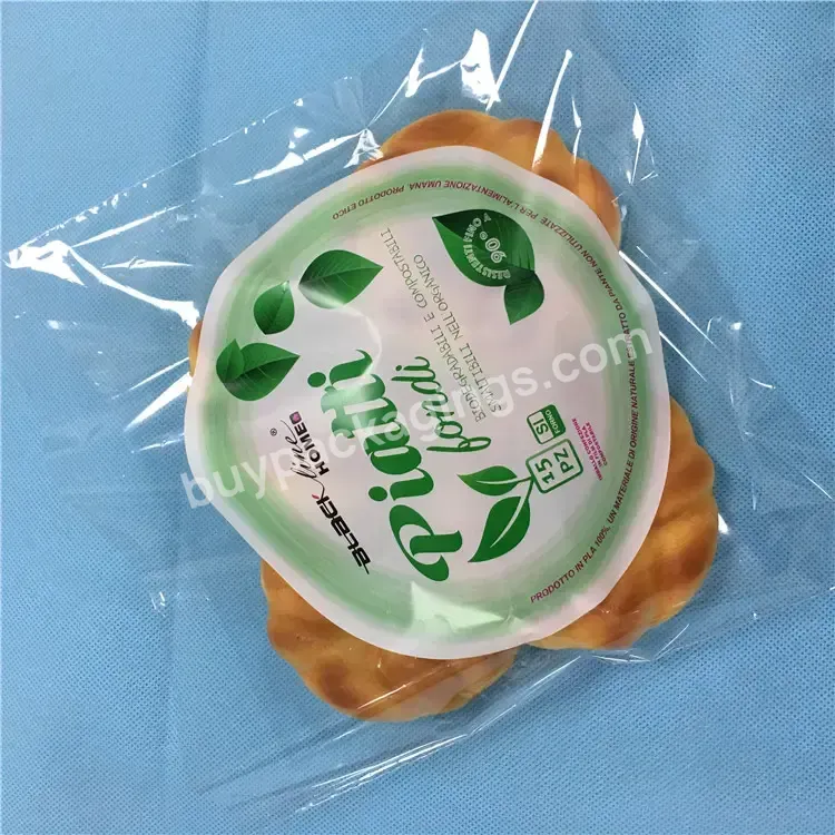 Customized Printing Eco-friendly Compostable China Factory Supply Pla Plastic Bread Packaging Self Sealing Bag