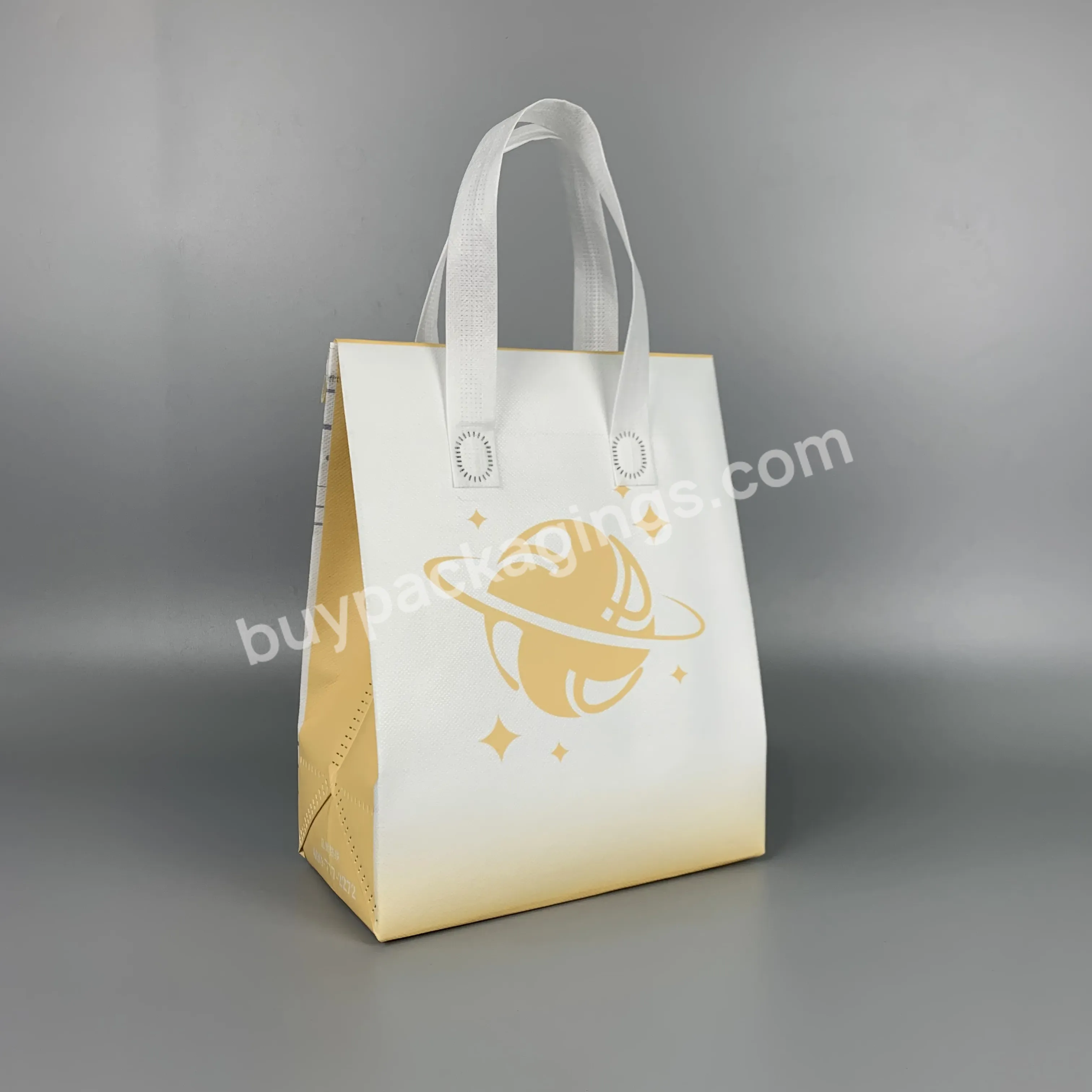 Customized Printing Fashionable Colorful Recycle Thermal Insulation Handle Non Woven Drink Bag With Print For Packaging - Buy Handle Non Woven Bag,Non Woven Bag,Customized Non Woven Bag.
