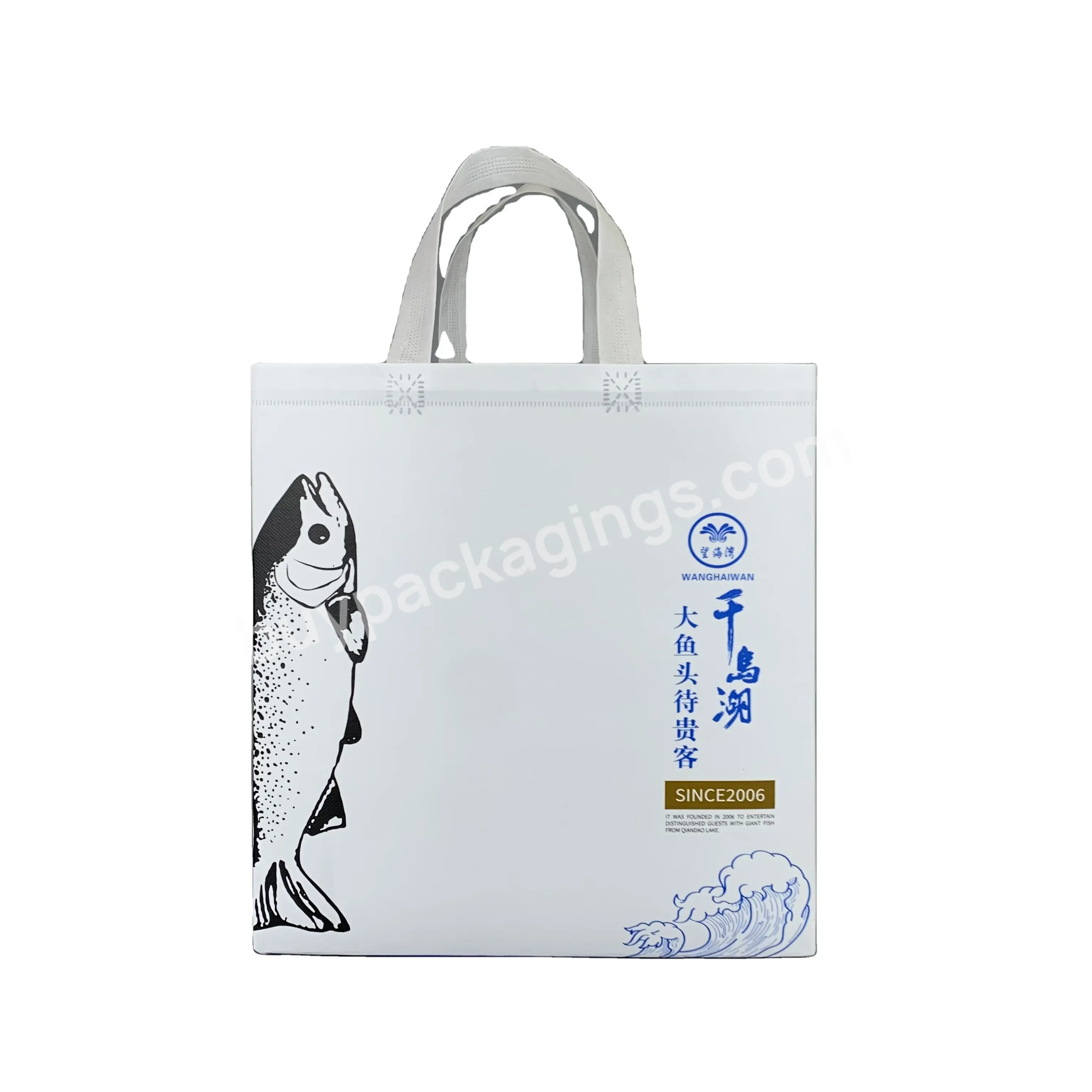 Customized Printing High Quality Colorful Recycle Thermal Insulation Handle Non Wovencooler Bag With Print For Packaging