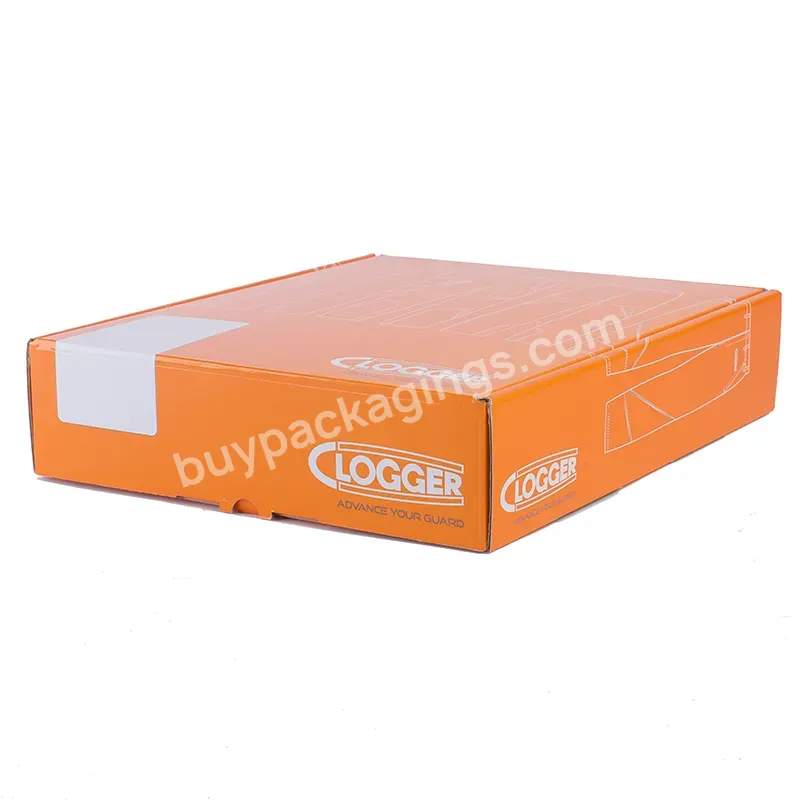 Customized Printing Logo Eco Friendly Brown Kraft Box Packaging E Flute Corrugated Cardboard Mailing Shipping Box Manufacturers