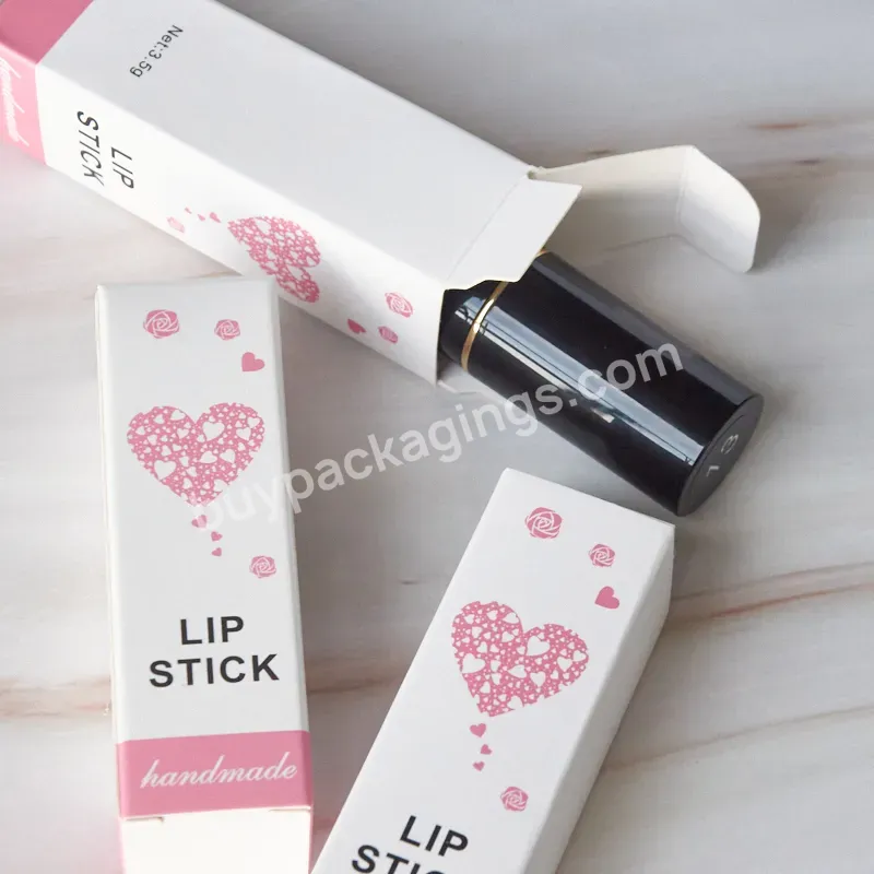 Customized Printing Logo Lipstick Tube Paper Packaging Cardboard Box Lip Gloss Paper Packing Box For Cosmetic