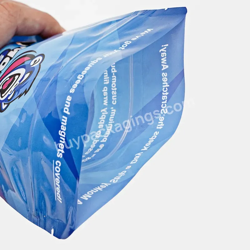 Customized Printing Packaging Stand Up Bag Mylar Zipper Bag Pouch Scrub Bath Salt Packing Transparent Windows