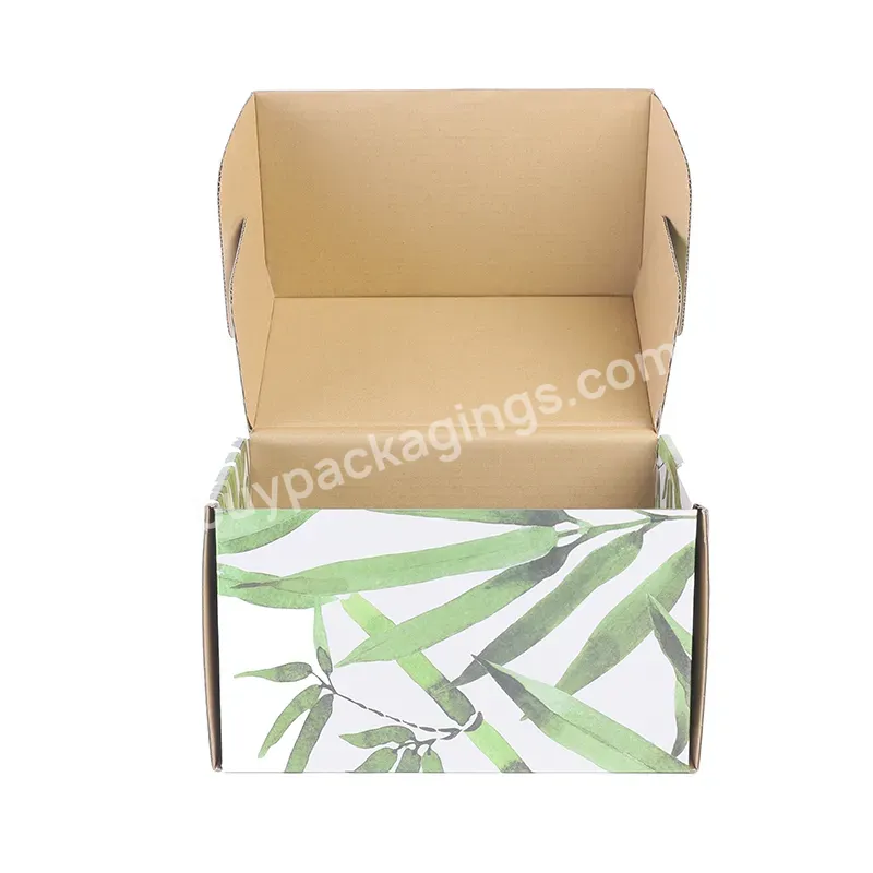 Customized Printing Pink Small Corrugated Subscription Postage Box