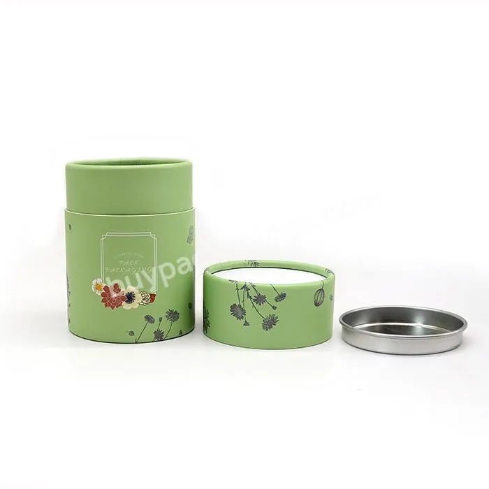 Customized Printing tea Cylinder canister food Grade cardboard coffee powder packaging Tube