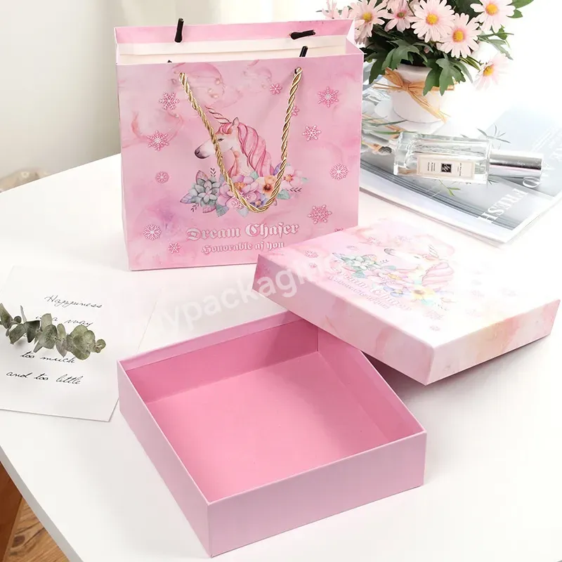 Customized Printing Unicorn Design Candy Box Biodegradable Creative Cardpaper Cookie Box Card Paper Food Candy
