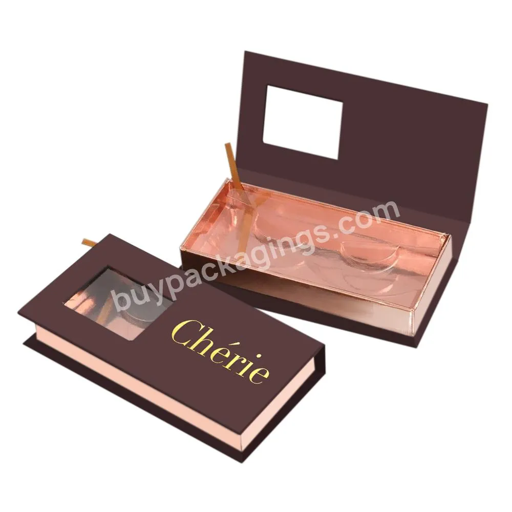 Customized Privite Lable Empty Eyelash Packinging Box For Eyelashes Package With Logo