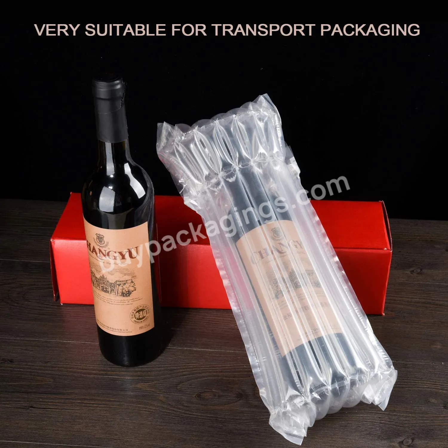 Customized Protection Air Column 30cm Eco Friendly Packaging Wrap For Bottle