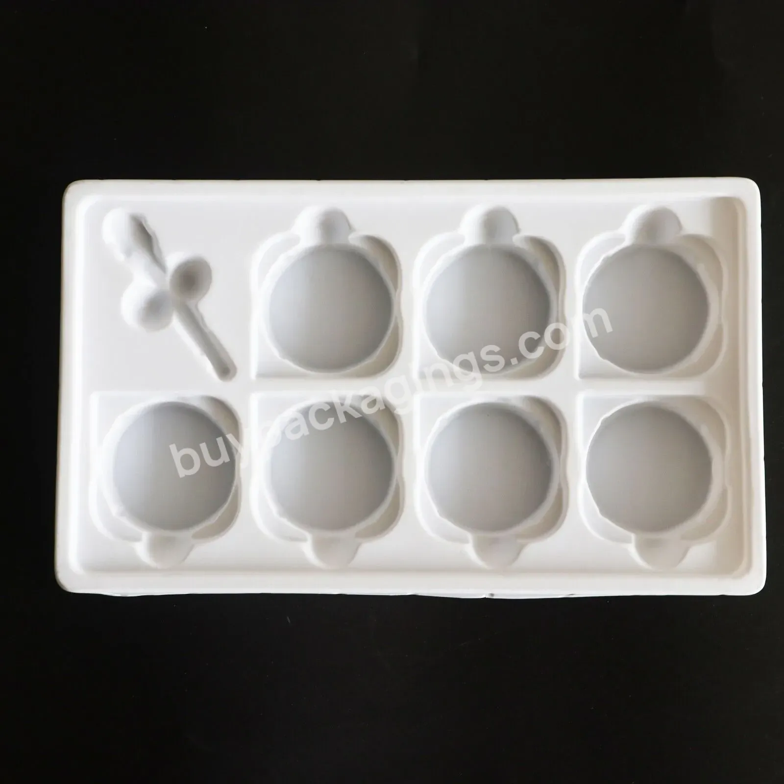 Customized Ps White Plastic Anti-static Esd 6 Compartment Electronic Tray