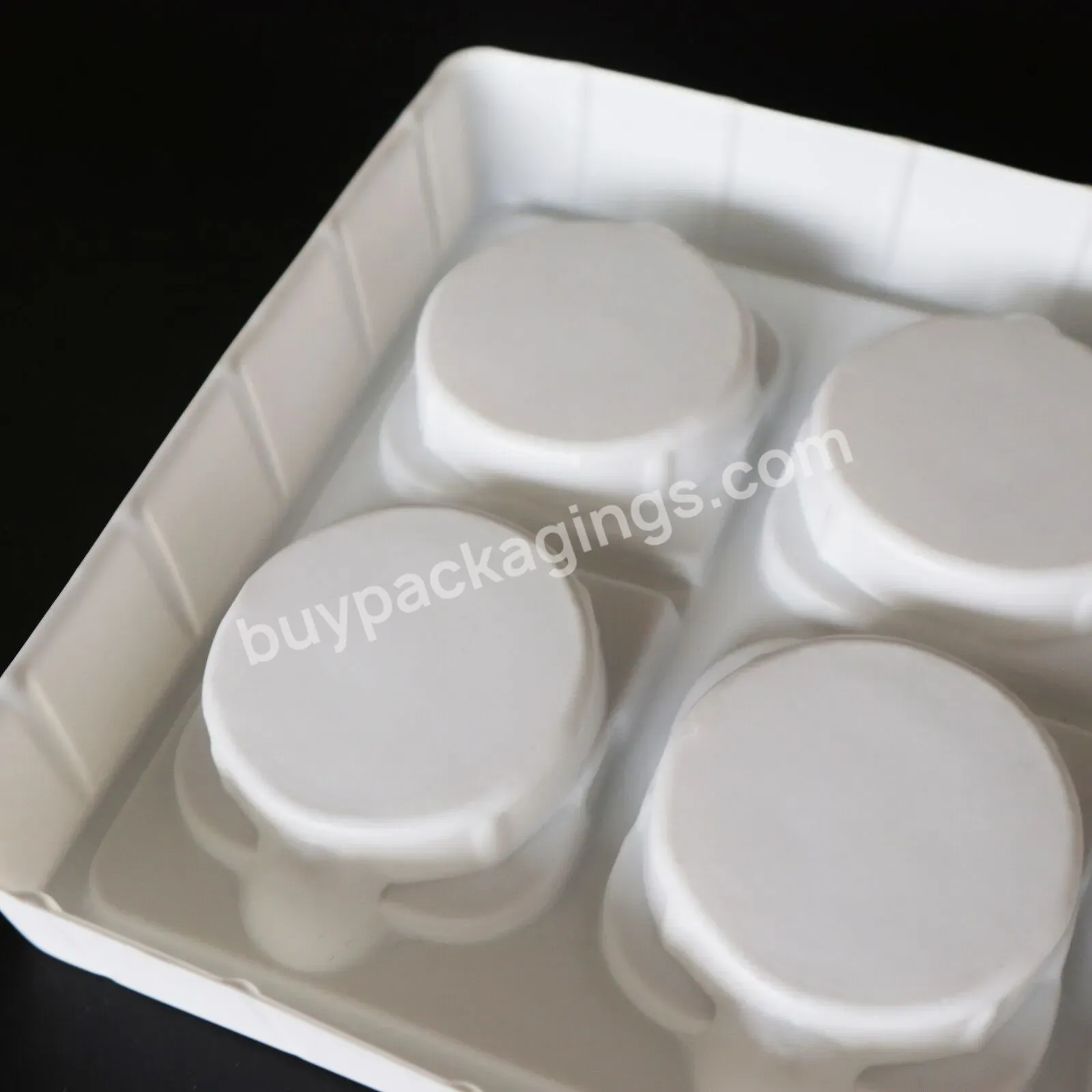 Customized Ps White Plastic Anti-static Esd 6 Compartment Electronic Tray