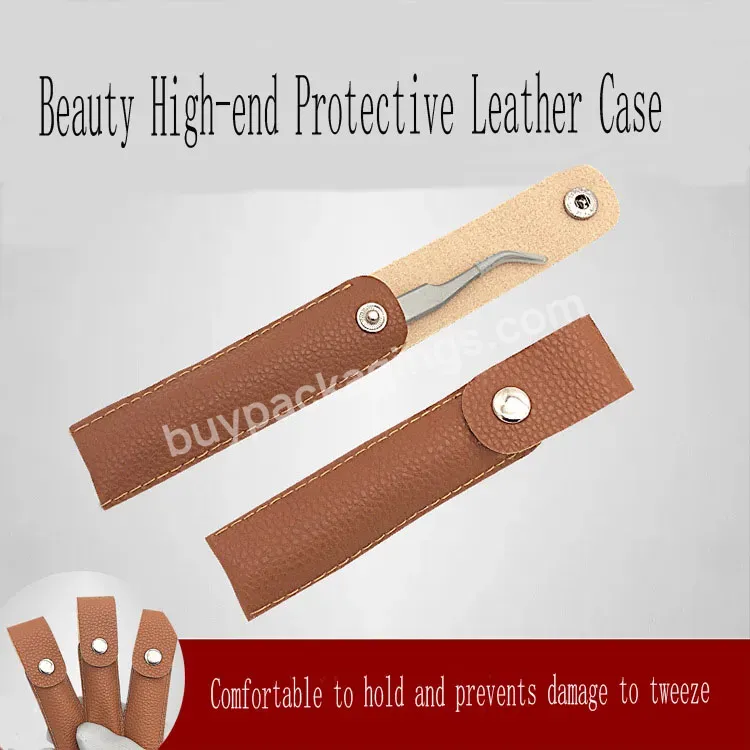 Customized Pu Protective Case Eyebrow Holder Makeup Pencil Bag Tweezers Holder Case Eco Leather Beauty Tweezers Protective Pouch - Buy Pu Protective Case,Eyebrow Holder Makeup Pencil Bag,Eco Leather Beauty Tweezers Protective Pouch.