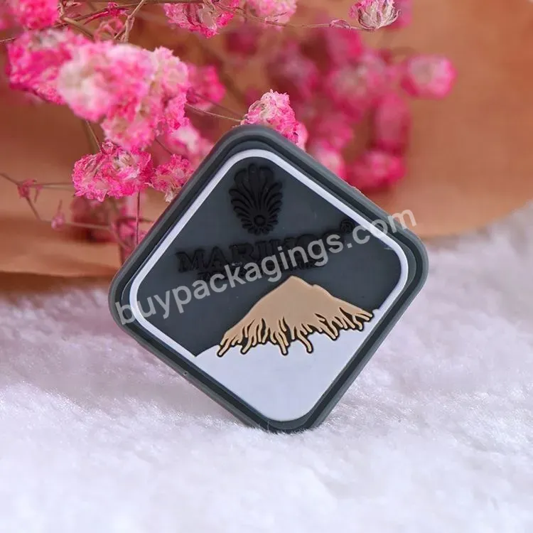 Customized Pvc Soft Silicone Rubber Patches Women Clothing Logo Label Accessories