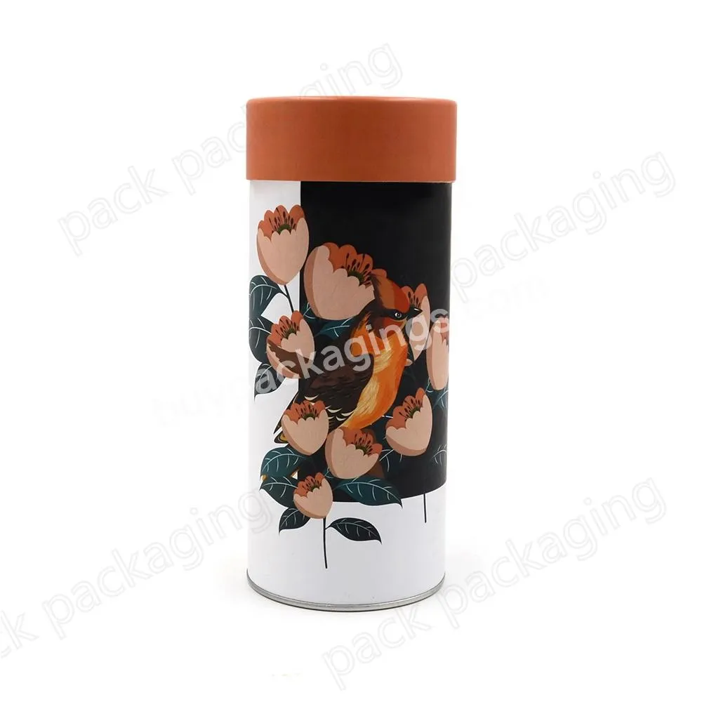 Customized Recycled Eco Friendly Cylinder Packaging Tea Food Paper Tube