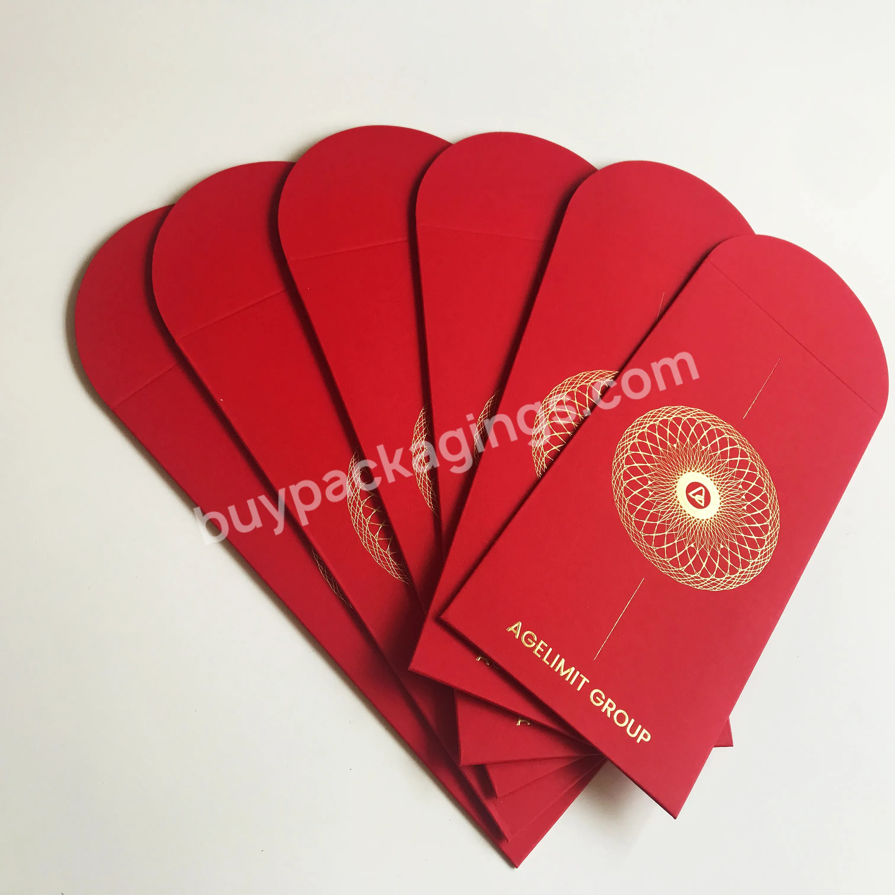Customized Red Packet New Year Chinese Traditional Hong Bao Greeting Lucky Money Wallet Gift Envelope