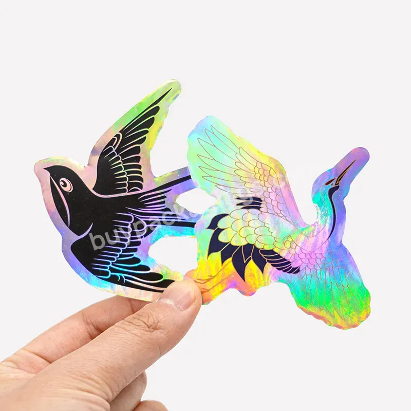 Customized Reflective Rainbow Holographic Sticker,Laser Prism Holographic Waterproof Self-adhesive Label