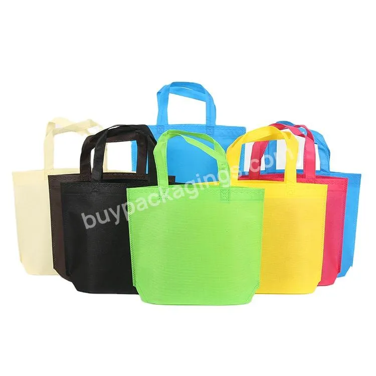 Customized Reusable Tote Shopping Recycled Wholesale Tote Non Woven Bag with Zipper Promotional Shopping Bag Patch Handle Accept