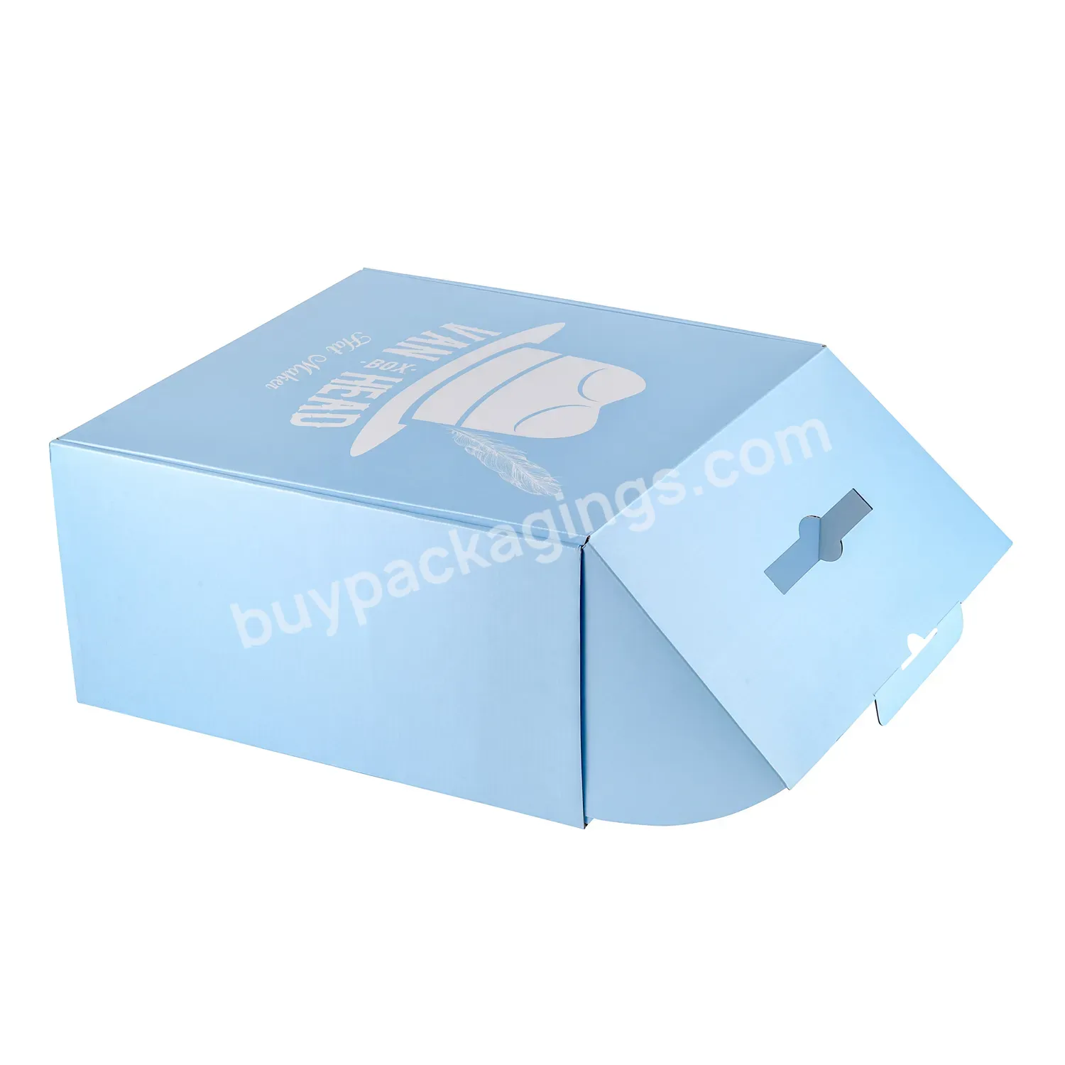 Customized Shipping Box Packaging Kraft Hat Carton Packing Customized Corrugated Cardboard Packaging Paper Mailer Sh