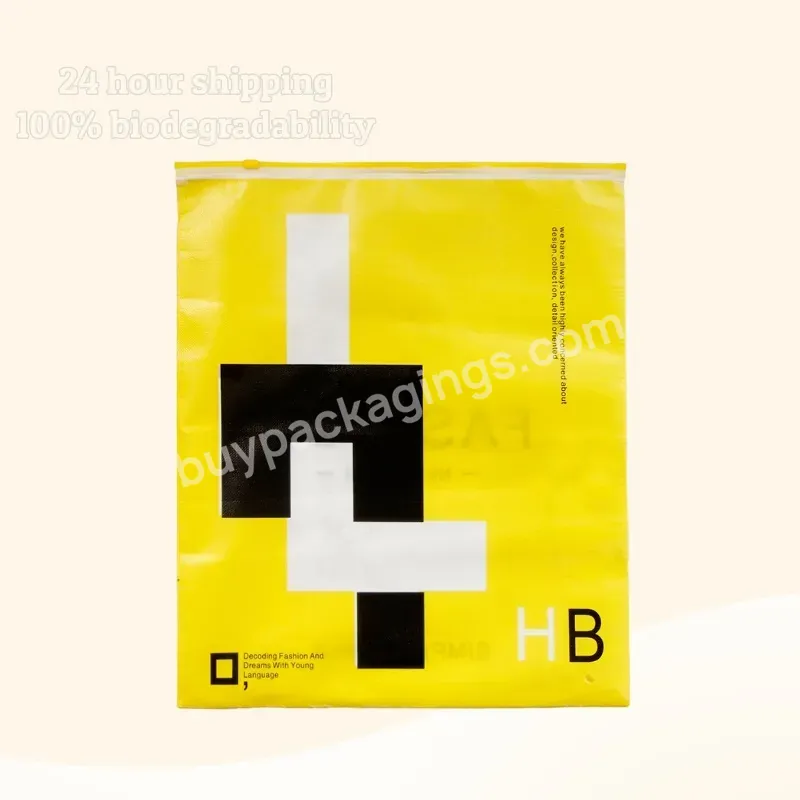 Customized Size Printing,Reusable,Environmentally Friendly,Biodegradable Packaging,Zipper Bag