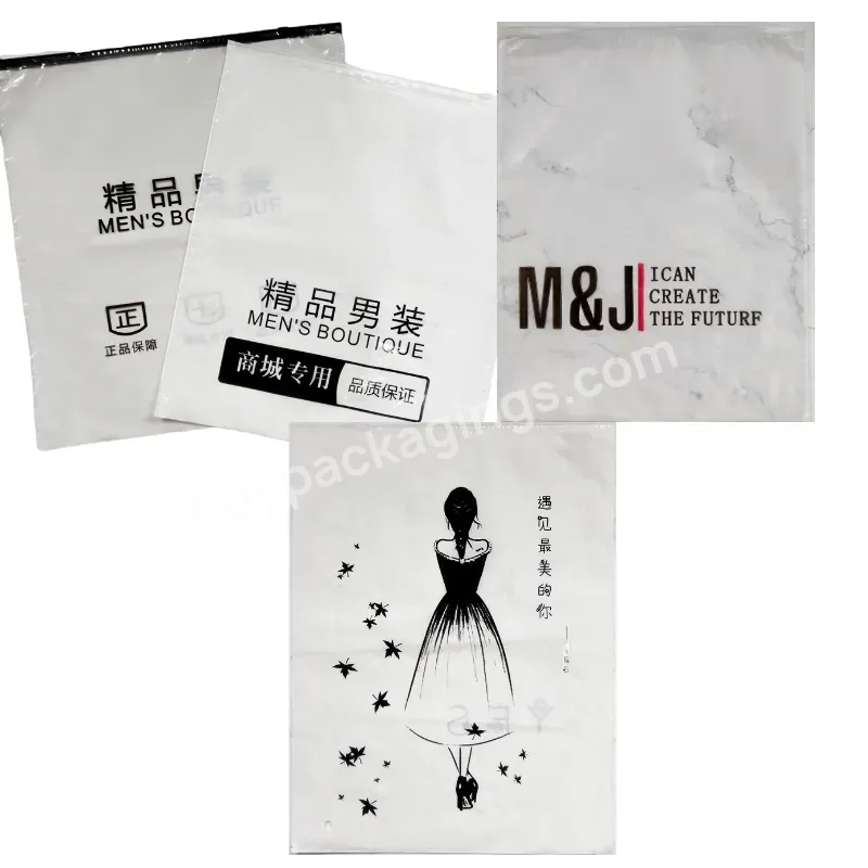 Customized Slider Frosted Plastic Eco-friendly Zipper Packaging Bag For Clothing Packaging