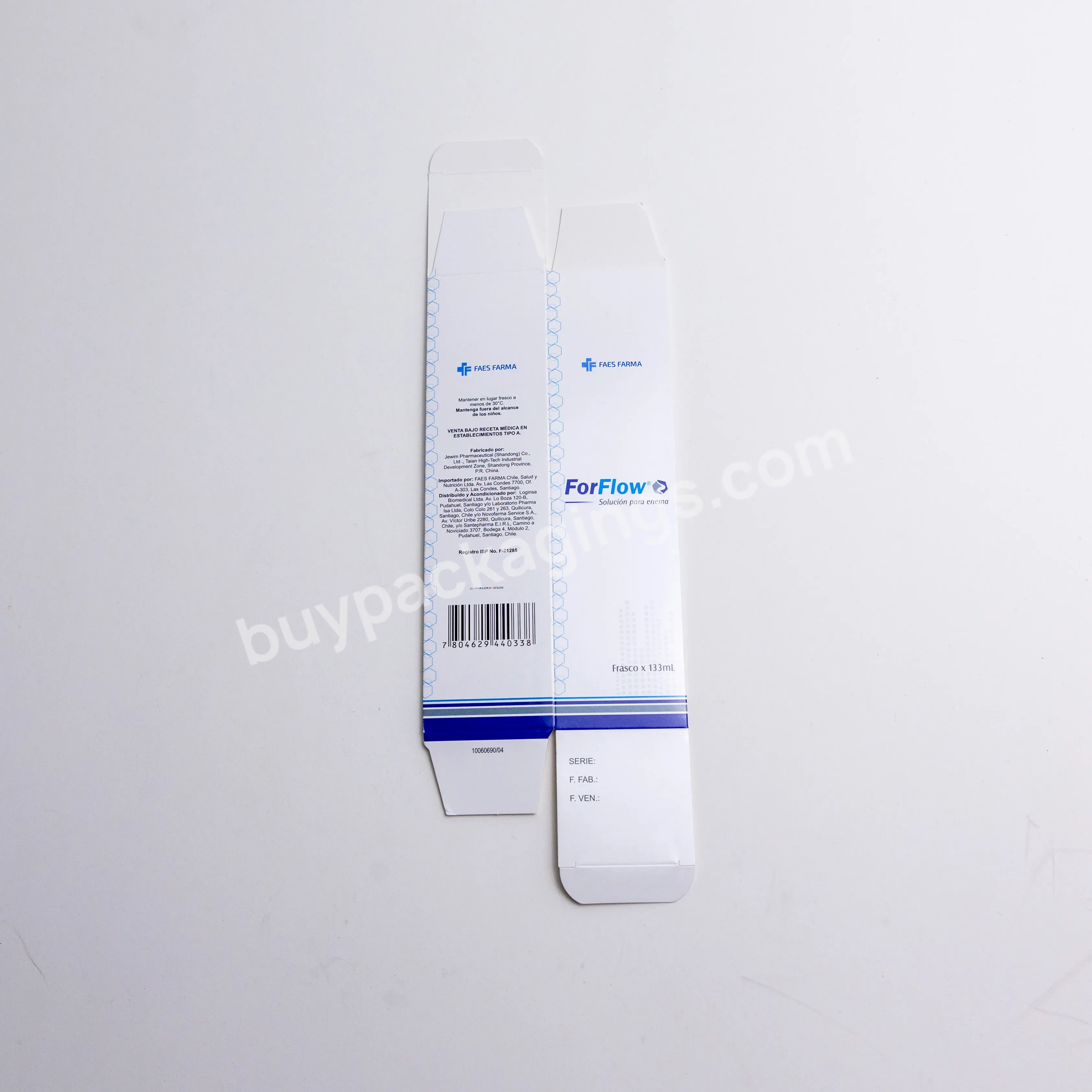 Customized Small Folding Carton Waterproof Pharmaceutical Medicine Paper Packaging Box