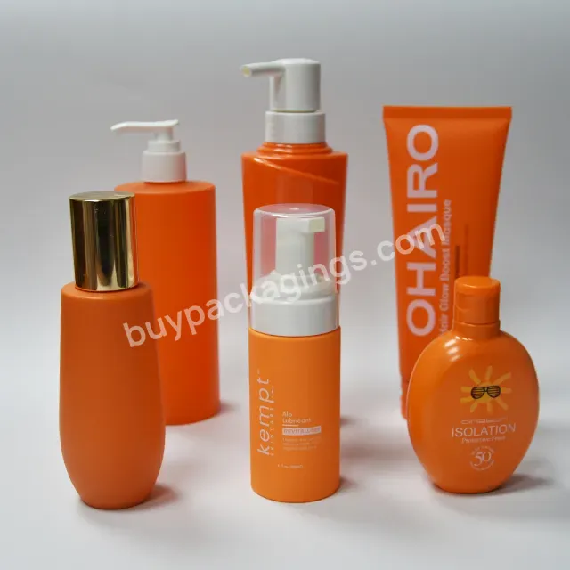 Customized Soft Touch Skin Care Packaging Bottle 120ml Face Wash Foam Bottle,Lotion Pump Bottle,Plastic Tube