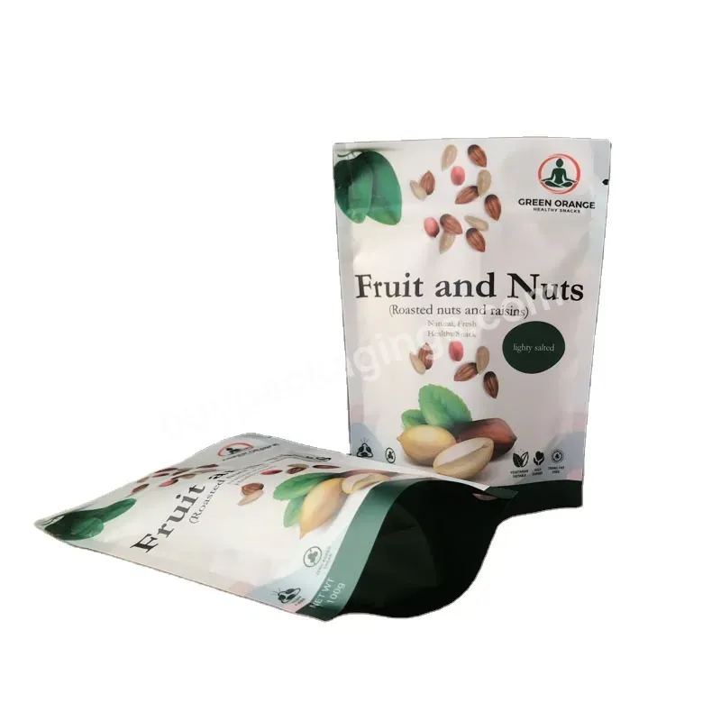 Customized Stand Up Top Zipper Dried Fruit Food Packaging Pouch Peanut Walnut Bag Pine Peanuts Mixed Cashew Nuts Package - Buy Plastic Resealable Ziplock Bags,Stand Up Pouch With Zipper,Snack For Dried Food.
