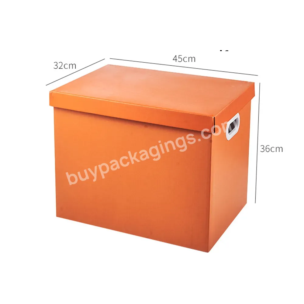 Customized Storage Box With Lid Moving Organize Storage Trunk Toys Snacks Documents Gift Paper Box