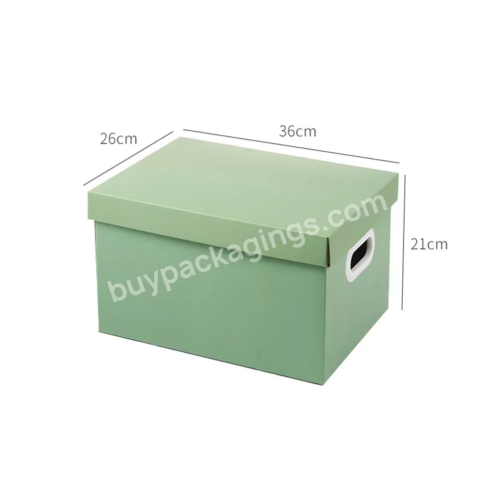 Customized Storage Box With Lid Moving Organize Storage Trunk Toys Snacks Documents Gift Paper Box