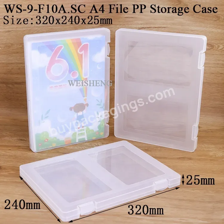 Customized Storage Pp Plastic Filing Box Organizer Clipboard Magazine Document Box Binder Notebook A4 Paper Folder File Case - Buy Paper Folder File Case,Document Box,Plastic Filing Box.