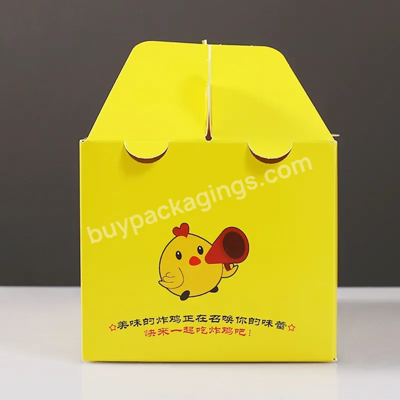 Customized Take Away Food Grade Korean Paper Hot Dog To Go French Fried Chicken Paper Box