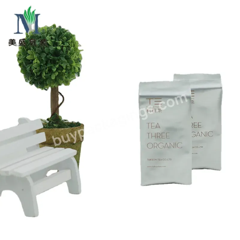 Customized Tea Pouch Side Gusset Plastic Package Film Sliver Aluminum Foil Bags Tear Notch 5 Gallon Mylar Bags Small Sachet