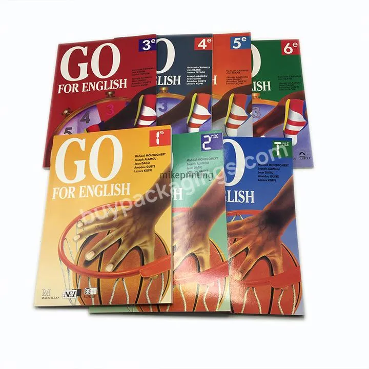 Customized Textbook Printing Softcover Text Book Full Color Text Book Printing For Education