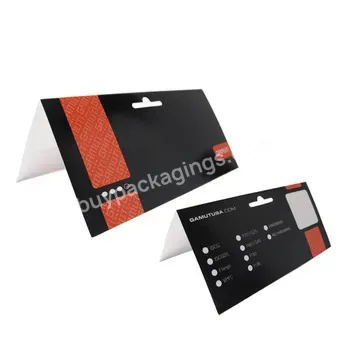 Customized Thick Paper Hanging Header Paper Card For Packaging