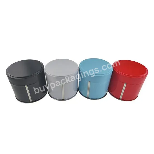 Customized Tin Tube Packaging Wholesale Small Tinplate Food Safety Metal Round Tin Box Tea Tins