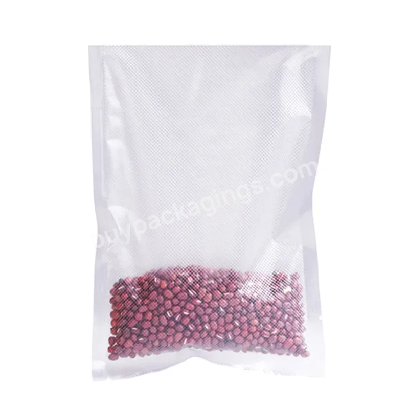 Customized Transnparent Bag For Frozen Food Mesh Vacuum Packaging Bag