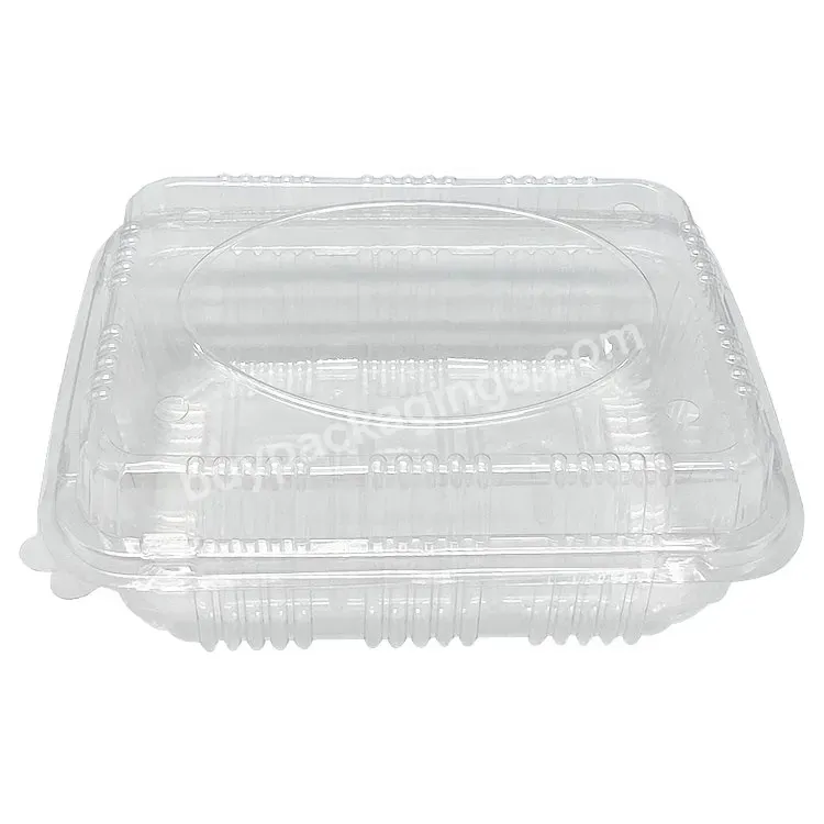 Customized Transparent Disposable With Hole Blister Clamshell Packaging Box For Fruit