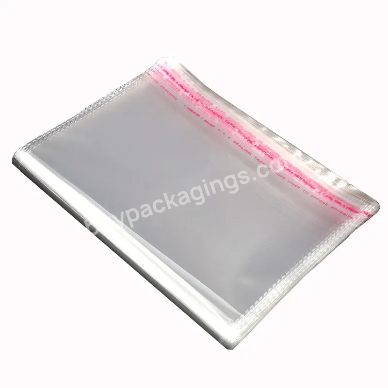 Customized Transparent Self Seal Adhesive Cellophane Clear Packing Opp Ldpe Plastic Bag