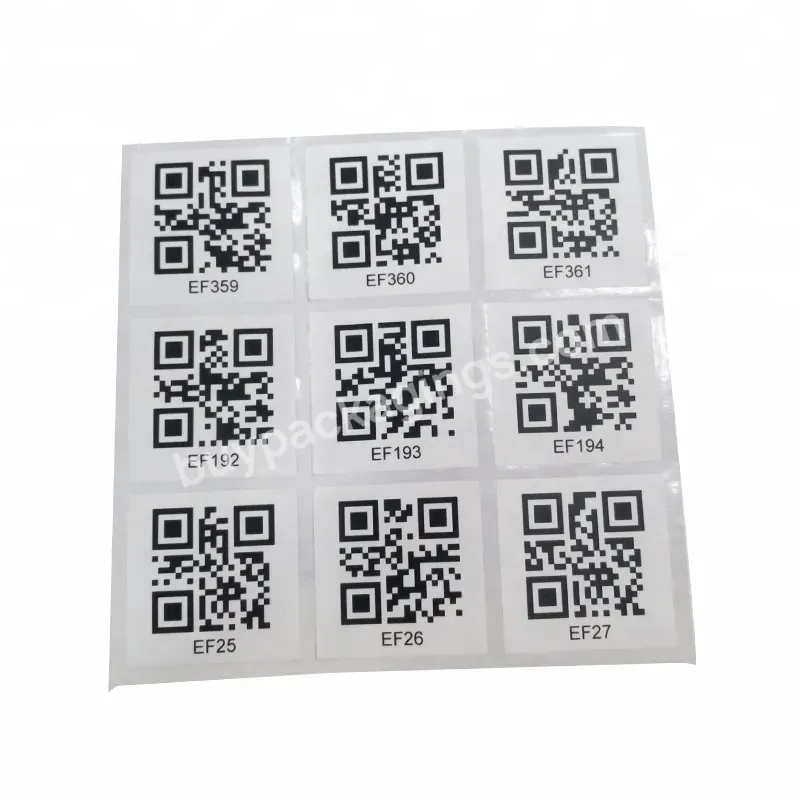 Customized Upc Code Stickers Printing Waterproof Self Adhesive Barcode Stickers