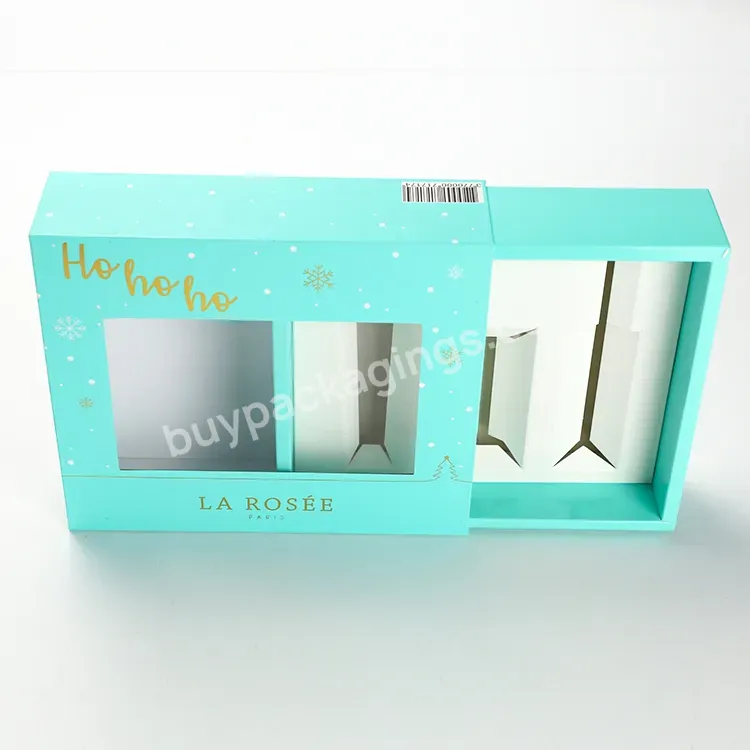 Customized Upscale Cosmetic Package Box Luxury Gift Box With Window Packaging