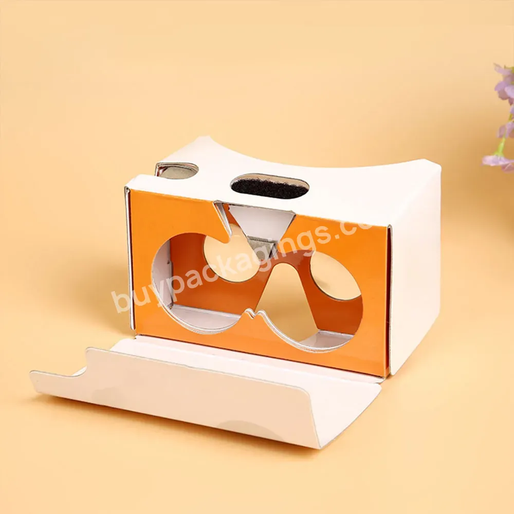 Customized Virtual Reality Glasses Cardboard Glasses 3d Glasses Movies Phone Smartphone Vr Corrugated Boxes For Phone No Glass