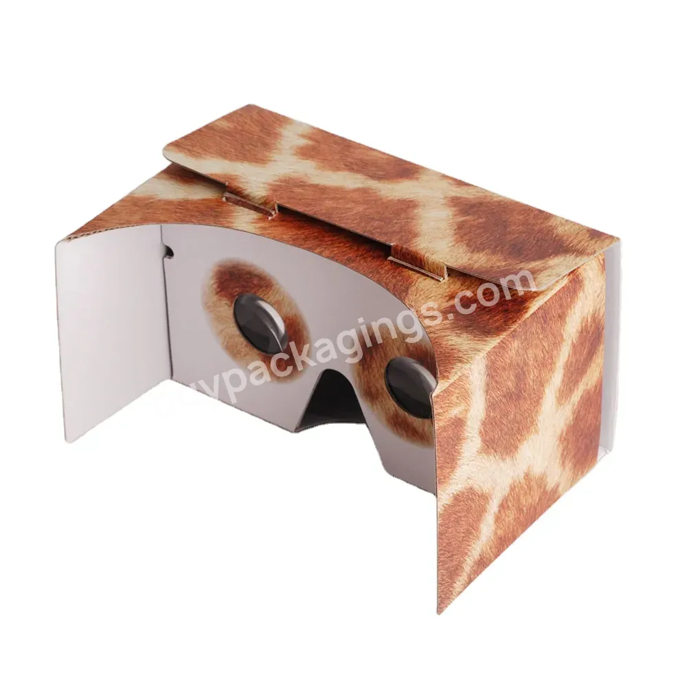 Customized Virtual Reality Glasses Cardboard Glasses 3d Vr Glasses Movies Corrugated Boxes For Phones No Glass