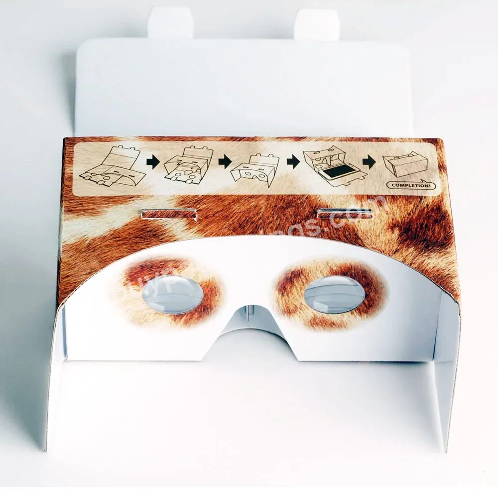 Customized Virtual Reality Glasses Cardboard Glasses 3d Vr Glasses Movies Corrugated Boxes For Phones No Glass