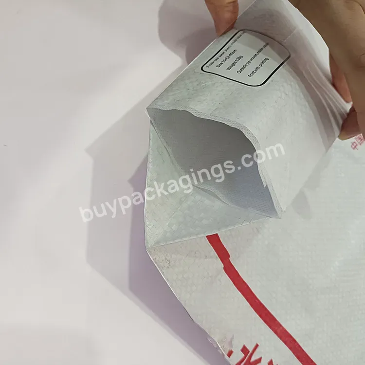 Customized Waterproof 25kg 40kg 50kg Side Gusset Laminated Plastic Pp Woven Kraft Paper Bag For Cement Packing