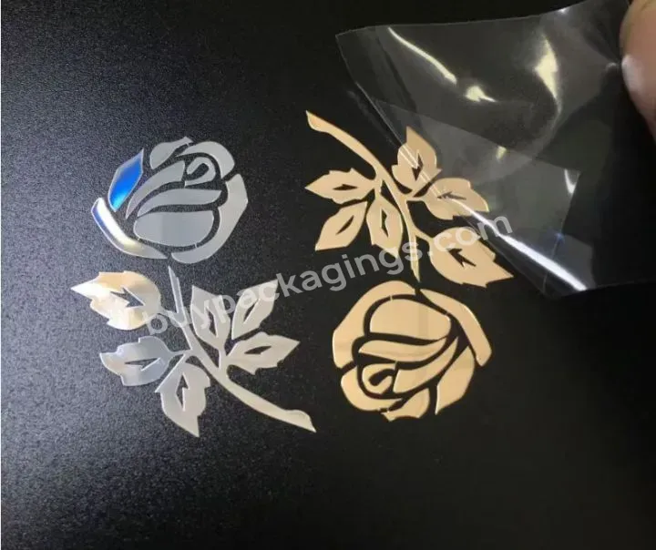 Customized Waterproof Self-adhesive Heat Metal Label Design 3d Vinyl Transfer Stickers Paste On The Surface Of Various Objects