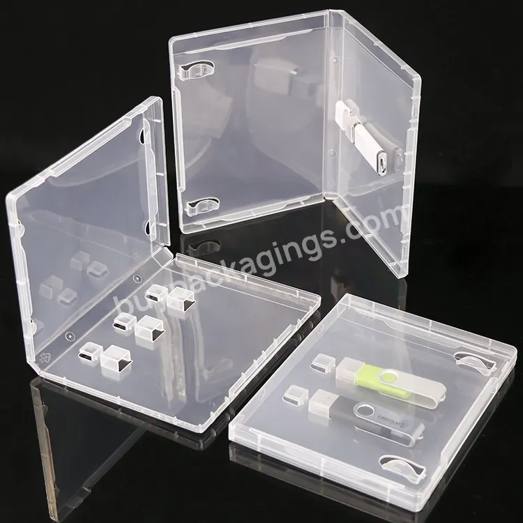 Customized Wedding Media Plastic Pack Two Slot 2.0 Usb Flash Drive Boxes Pendrive Storage Case Clear Stick For Key Box Packaging - Buy Usb Stick Box Packaging,Media Plastic Box,Usb Flash Drive Case.