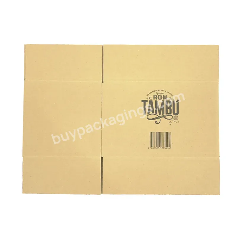 Customized Wholesale 6 Bottles Red Wine Packaging Carton Box Custom Printed Shipping Whiskey Beer Corrugated Carton